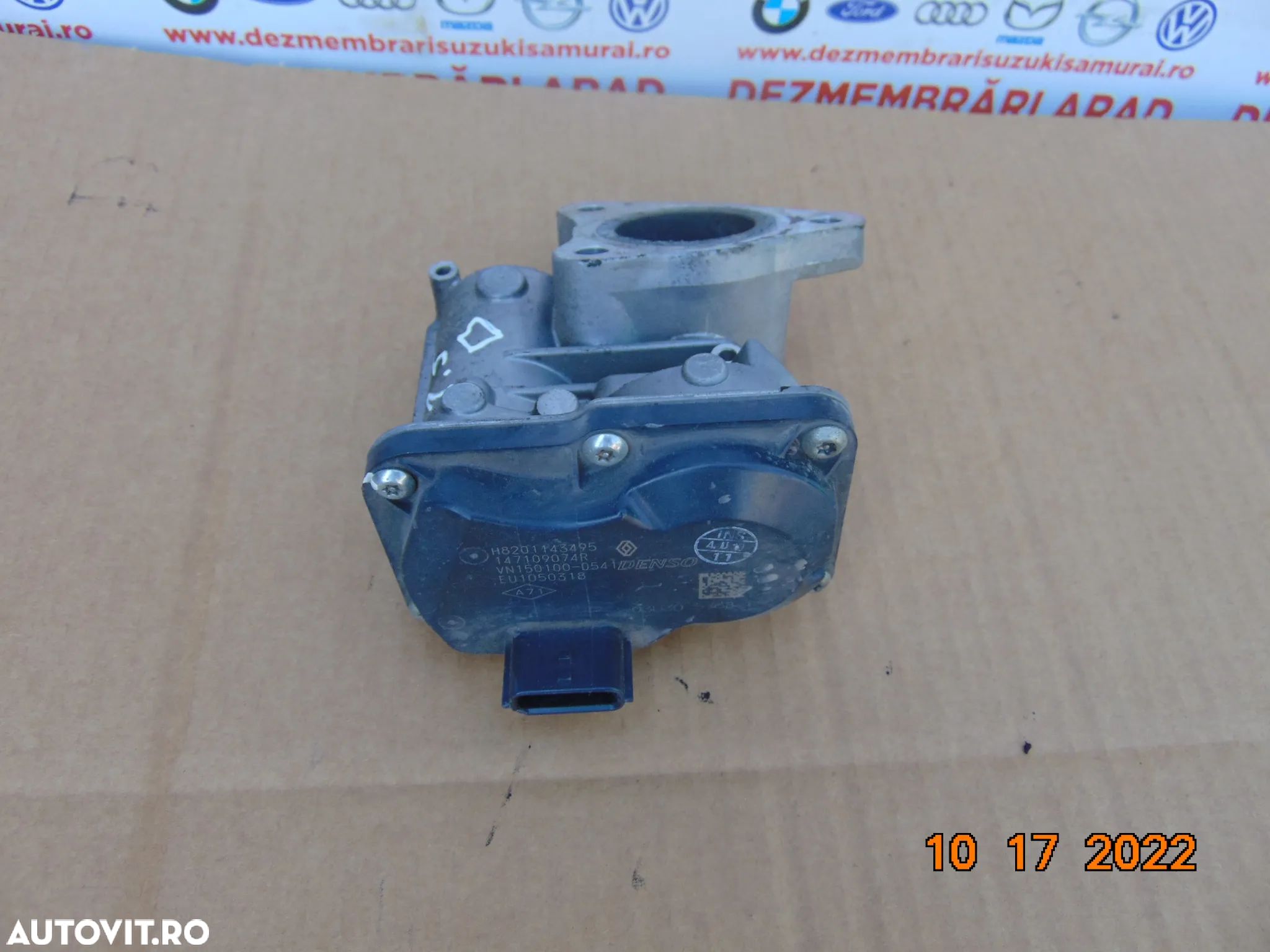 supapa EGR Renault 1.5 euro6 clio 4 megane captur kadjar Dacia duster logan mcv sandero lodgy dokke - 1