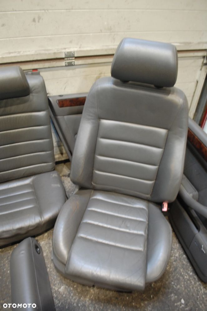 FOTELE SKÓRZANE PRZÓD + TYŁ + BOCZKI TAPICERKA AUDI A6 C5 KOMBI BOSE ELEKTRYCZNE GRZANE - 2