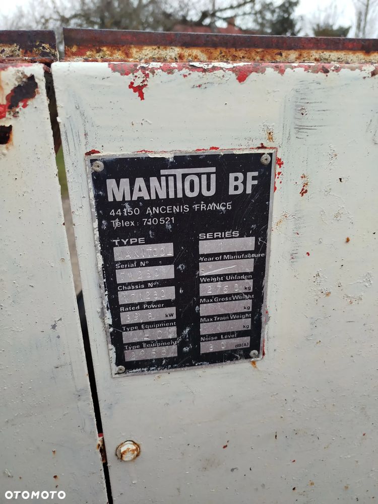 Manitou BF industrial Fabryczny tur ładowacz czołowy Dokumenty Perkins 55KM 3cylindry ursus Zetor quicke stoll mx - 3