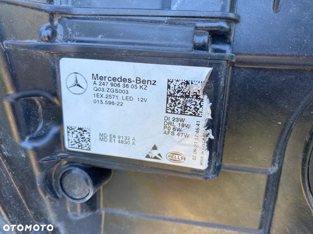 lampy b klasa W247 full led performance prawa eu cała - 7