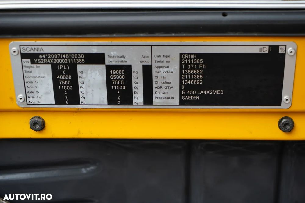 Scania R 450 / MEGA / RETARDER / I-PARK COOL / JOS / EURO 6 - 38