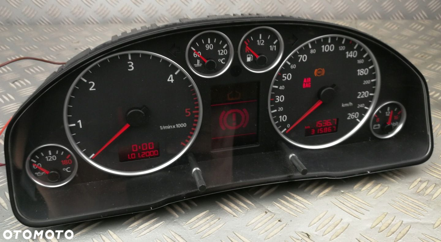 4B0920933M licznik zegary wyświetlacz pełen fis AUDI A6 C5 2,5 TDI EUROPA - 2