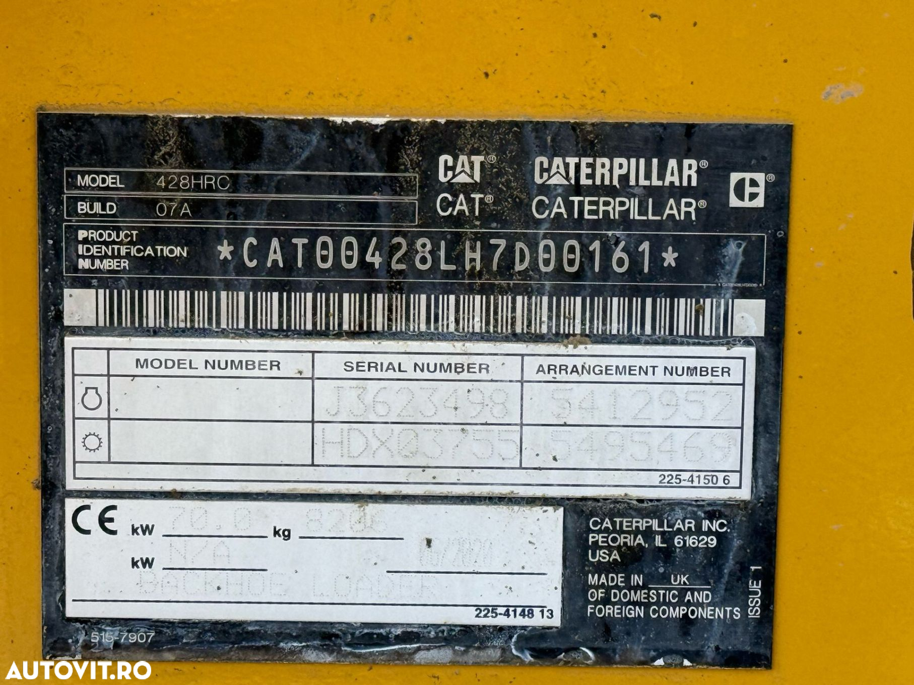 Cat 428 Buldoexcavator - 3