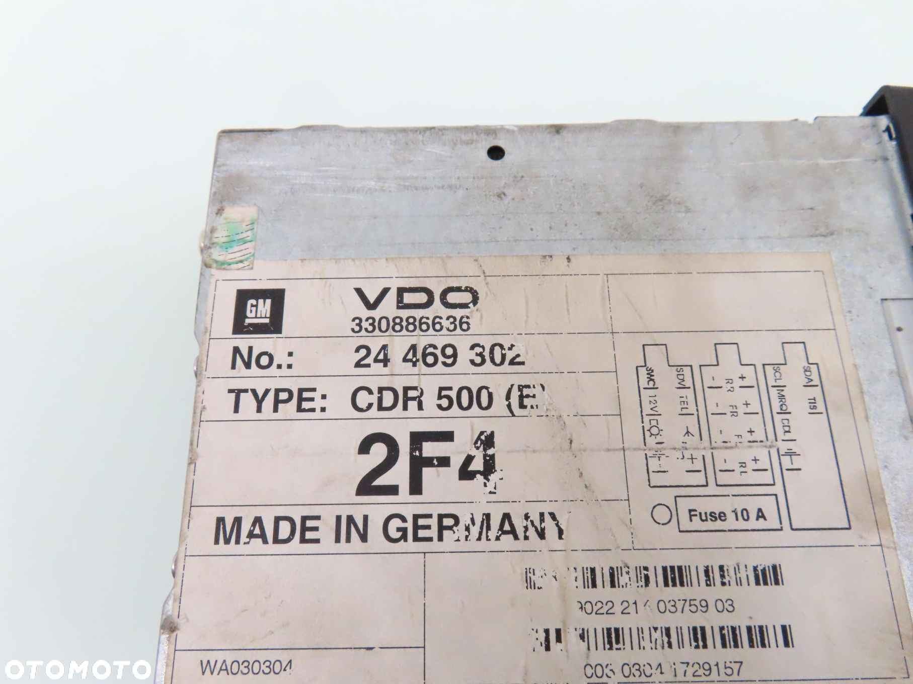 RADIO CDR500  OPEL ASTRA II G 24469302 CDR500 - 4