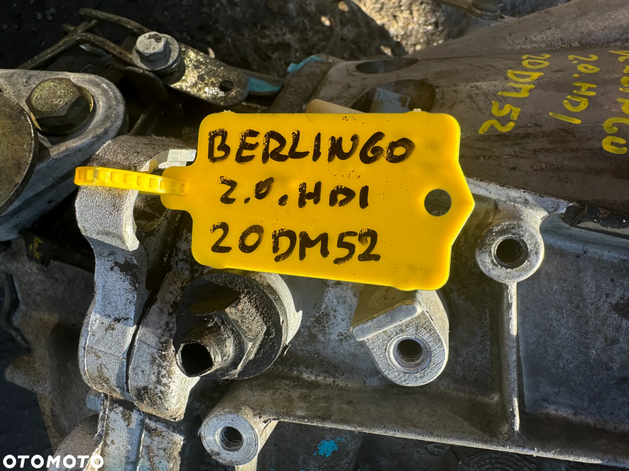 Skrzynia biegów 20DM52 Citroen Berlingo 2.0 HDI OE - 2