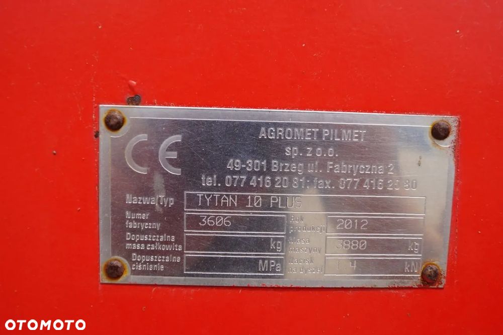 Unia Rozrzutnik Obornika TYTAN 10 Plus - 16