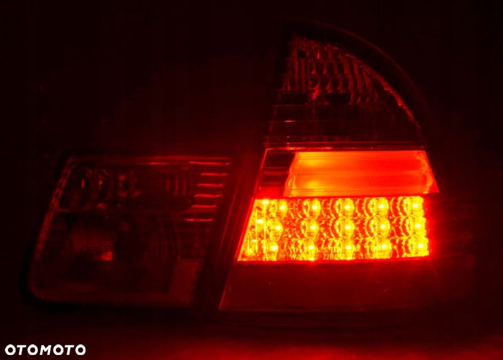 lampy tyl kpl 4szt led diodowe tuning red white bmw 3 e46 kombi turing - 5