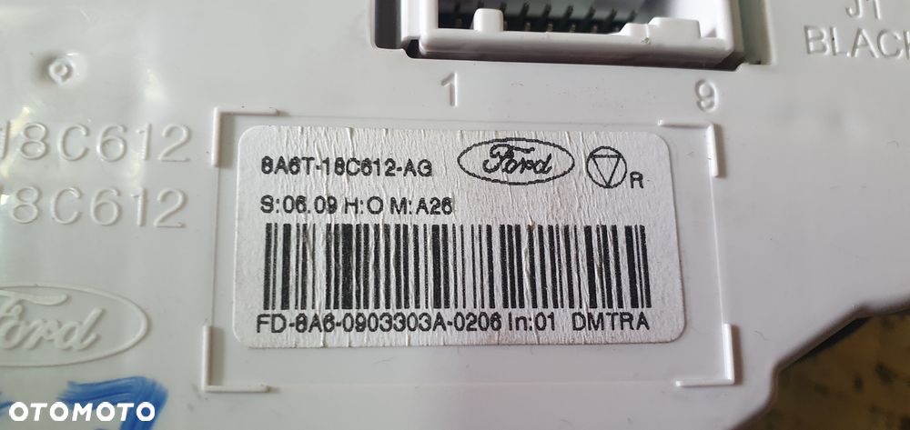 Panel nawiewu klimatyzacji klimy dekor półka tunelu Ford Fiesta MK7 8A6T-18C612-AG - 11