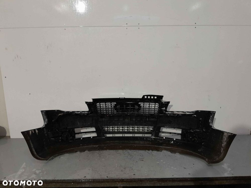 ^ ZDERZAK PRZÓD PRZEDNI AUDI A4 B7 LY7W SREBRNY HALOGENY - 5