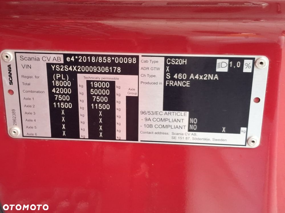 Scania S460, Highline, ASO, bez EGR - 12