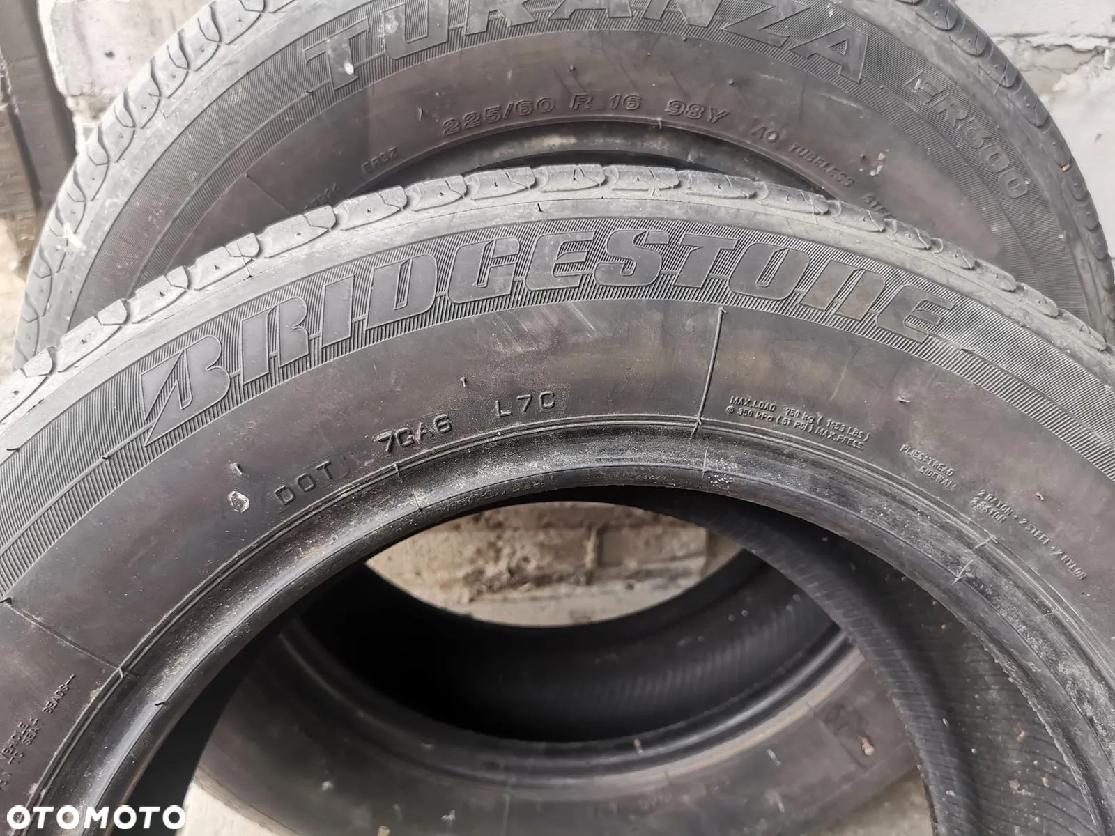 2X PARA OPONY LETNIE BRIGESTONE TURANZA ER300 225/60 R16 - 6