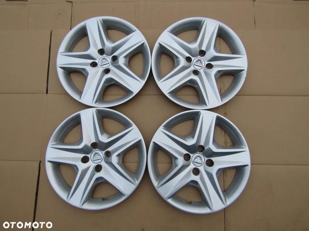 4x Kołpaki Strukturalne 16 Dacia Logan Lodgy Sandero Stepway 4x100 - 15