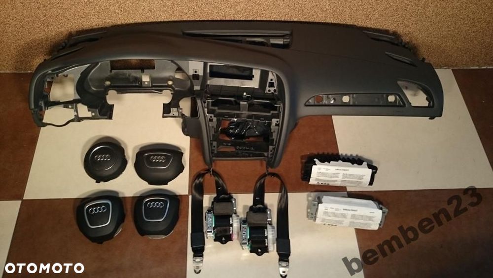 AUDI A4 S4 B8 8K deska konsola poduszki airbag pas - 1