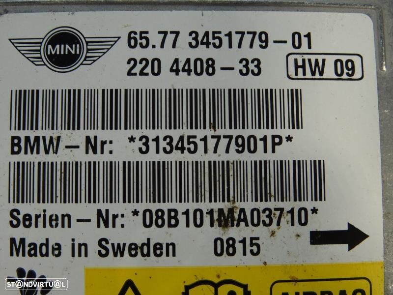 Centralina De Airbags Mini Mini (R56)  3451779 01 / 345177901 / 200440 - 2