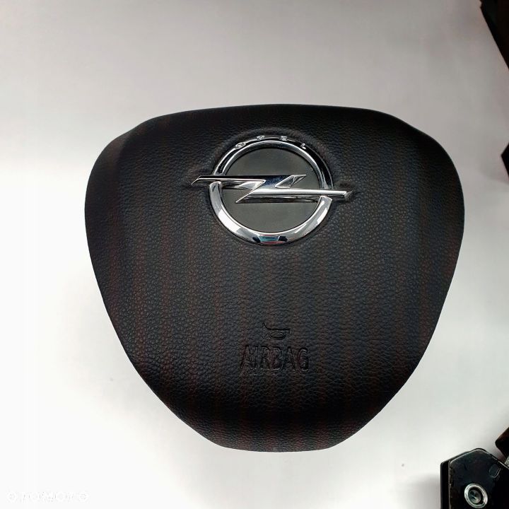 OPEL CORSA E DESKA ROZDZIELCZA KONSOLA KOKPIT PULPIT PODUSZKI AIRBAG AIR BAG NAPINACZE KIT SET - 5