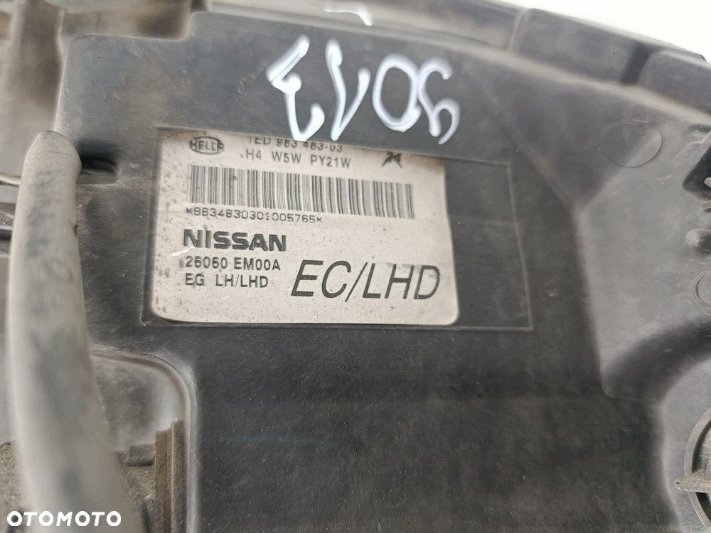 LAMPA PRZÓD LEWA NISSAN TIIDA 983483-03   26060EM00A HELLA - 3