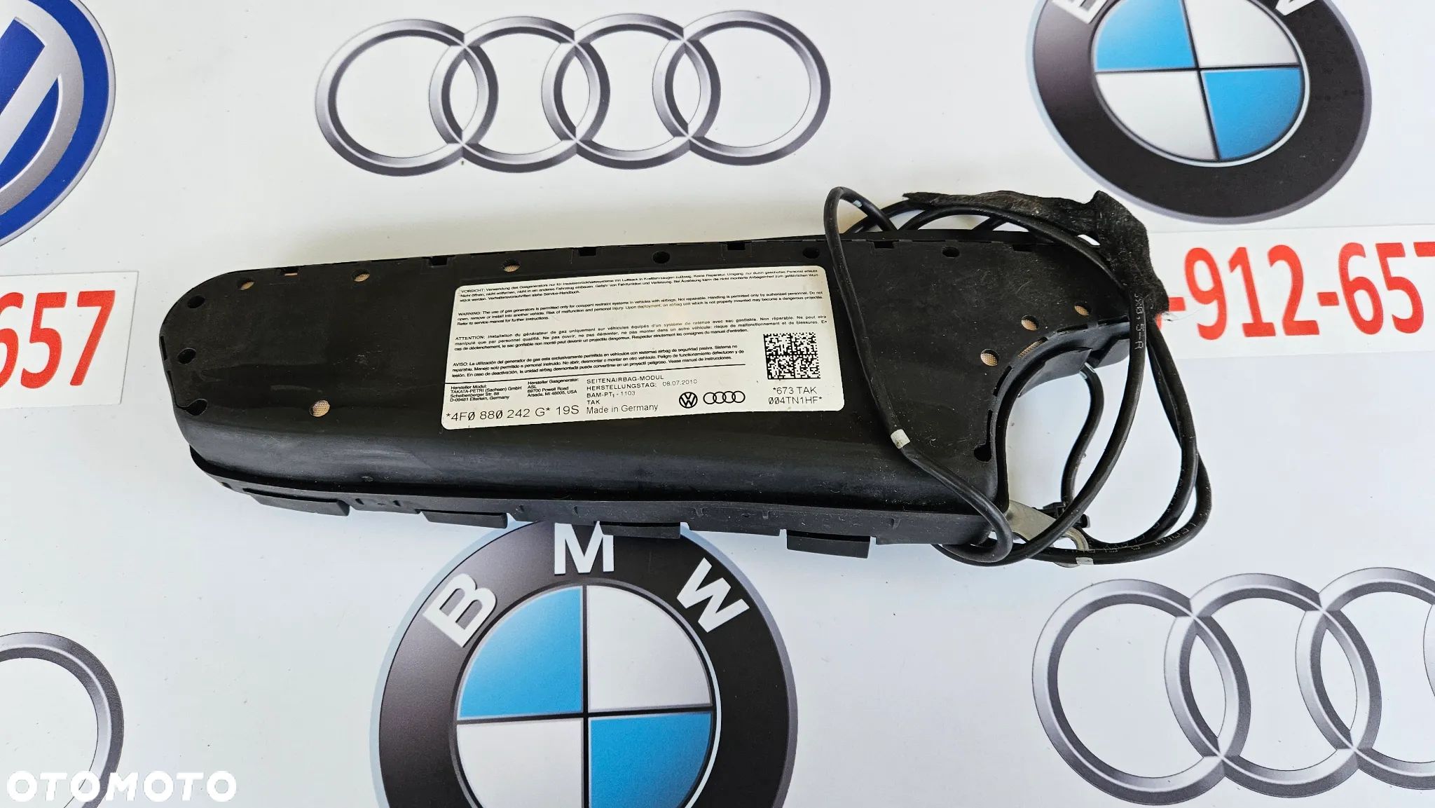 Audi A6 C6 4F Poduszka fotela prawego Airbag prawy 4F0880242G - 1