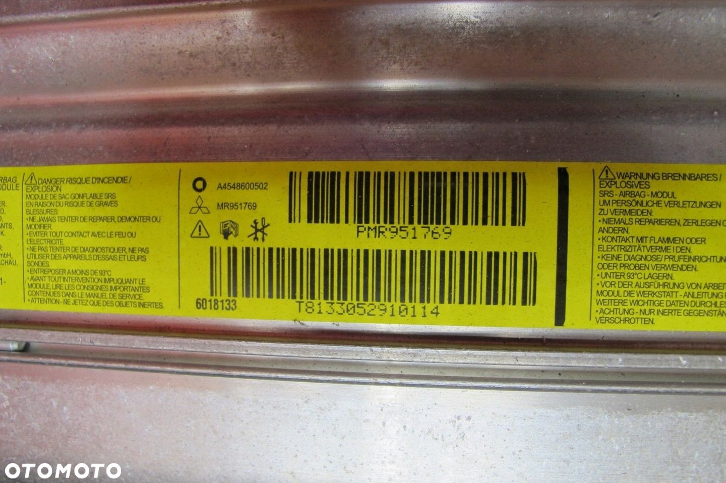 SMART ForFour I 454 DESKA PODUSZKI AIRBAG KONSOLA PASY SENSOR KOMPLET - 15