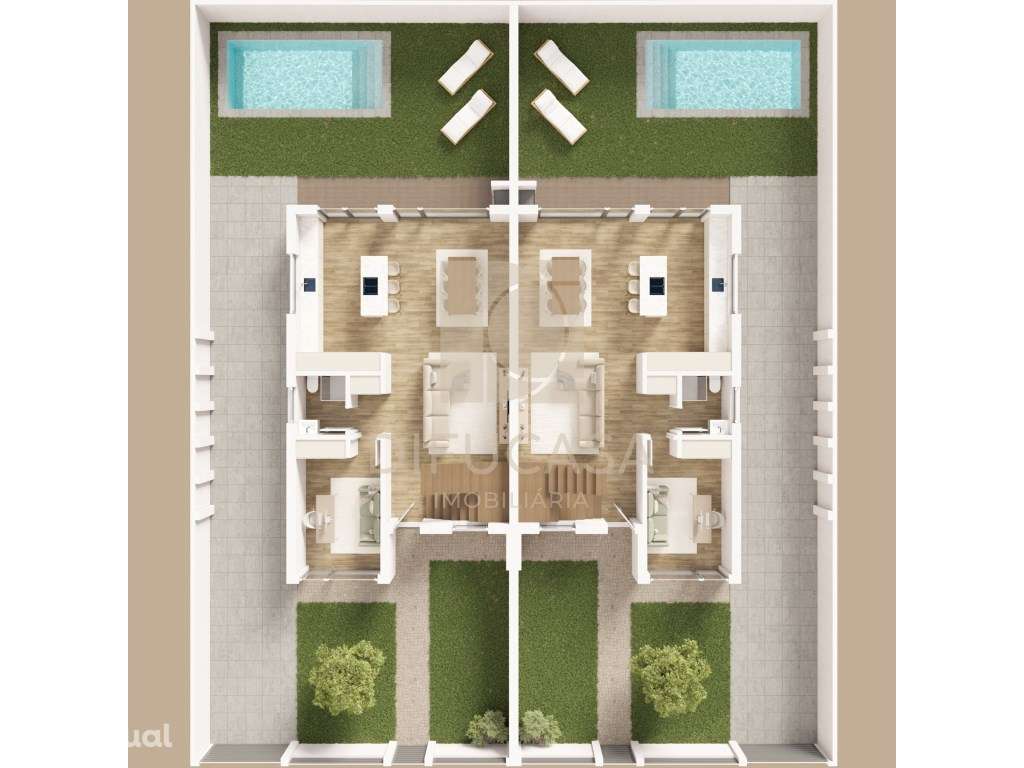 R265 Moradia T4 com Piscina localizada Centro Fernão Ferro - Grande imagem: 2/8