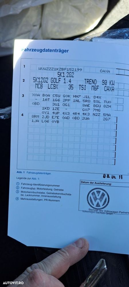 Vând cutie viteze 6 viteze 1.4 tsi 122 cp VW,Skoda,Seat cod MCB - 3