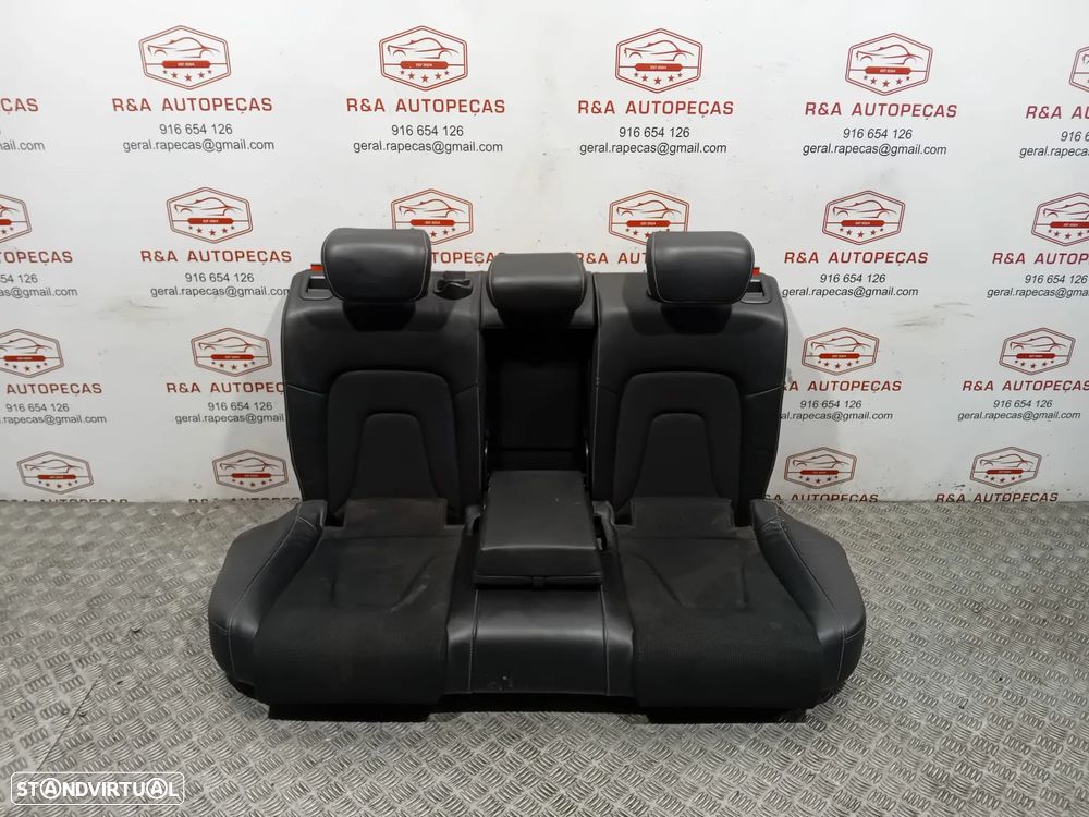Conjunto Bancos Frente Frontal Trás Traseiro Audi A4 B8 S-Line Carro Sedan em Pele e Tecido Original - 15