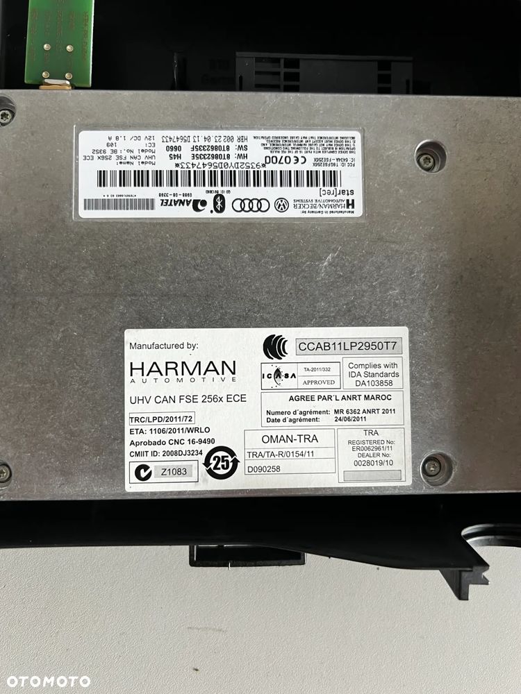 MODUŁ STEROWNIK BLUETOOTH AUDI A4 B8 A5 8T0862335E * - 2