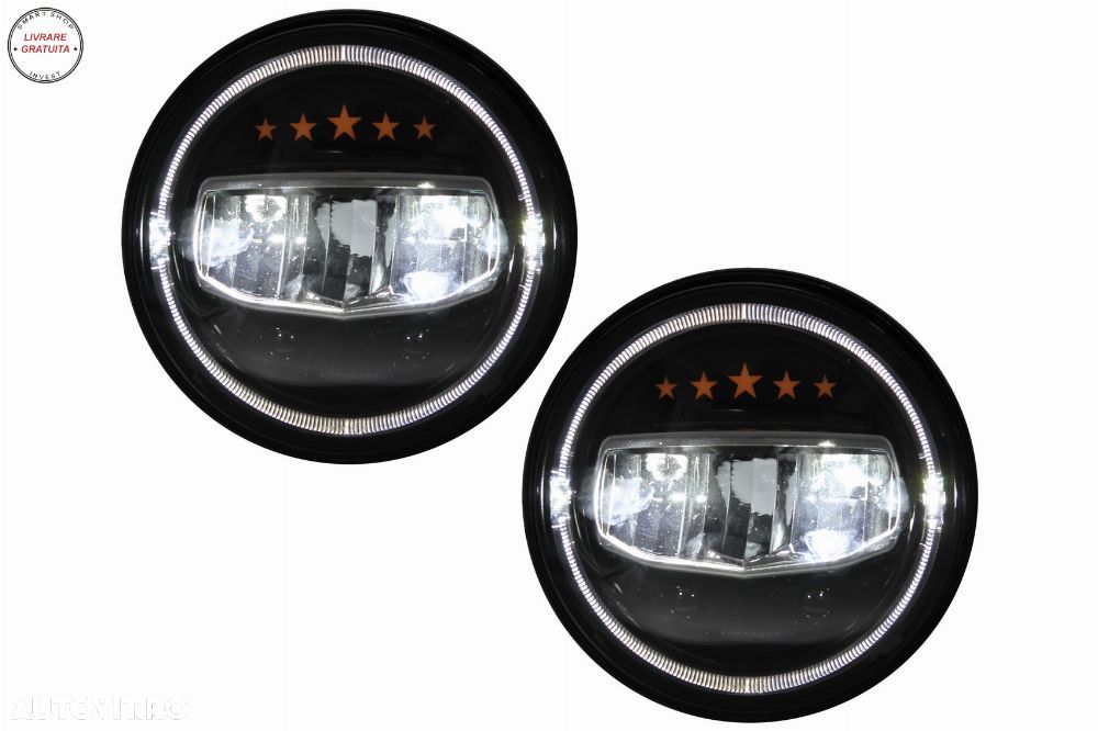 Faruri Full LED CREE Dublu Proiector Jeep Wrangler JK TJ LJ JL (1997-2017) 5 Stars- livrare gratuita - 5
