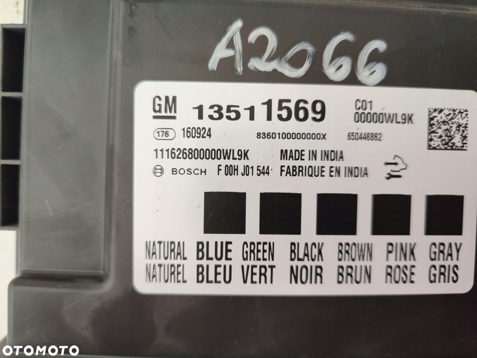 Moduł komfortu OPEL ASTRA K V 13511569 ORYGINAŁ EUROPA - 4