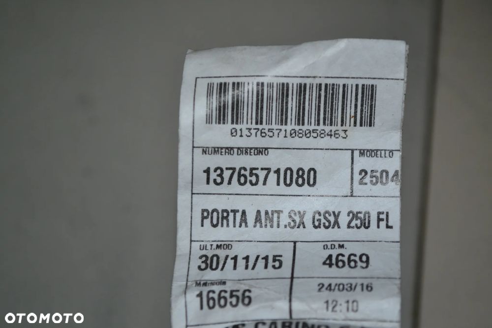 FIAT DUCATO CITROEN JUMPER PEUGEOT BOXER LIFT 2014- WIĄZKA INSTALACJA DRZWI PRZÓD PRZEDNIA LEWA 1376571080 - 3