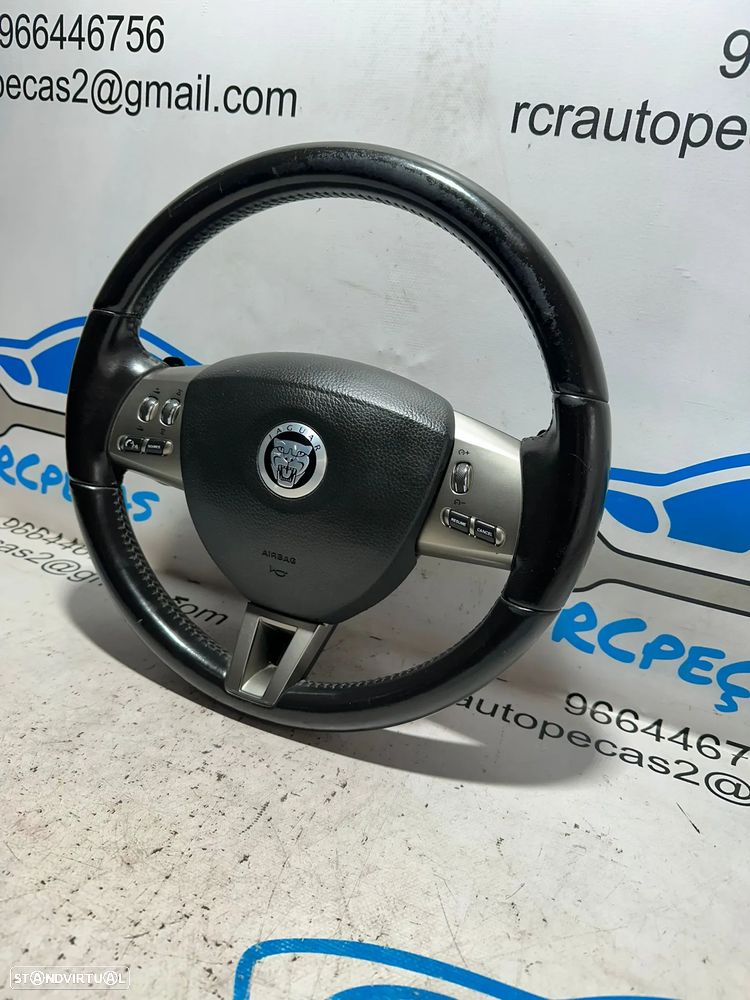 .Volante Pele Patilhas Comandos Multifunções Jaguar XF 1 I X250 2007 - 2015 - 5