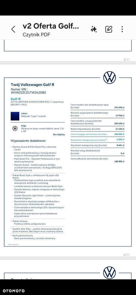 Volkswagen Golf 2.0 TSI OPF 4Motion DSG R Black Edition - 30