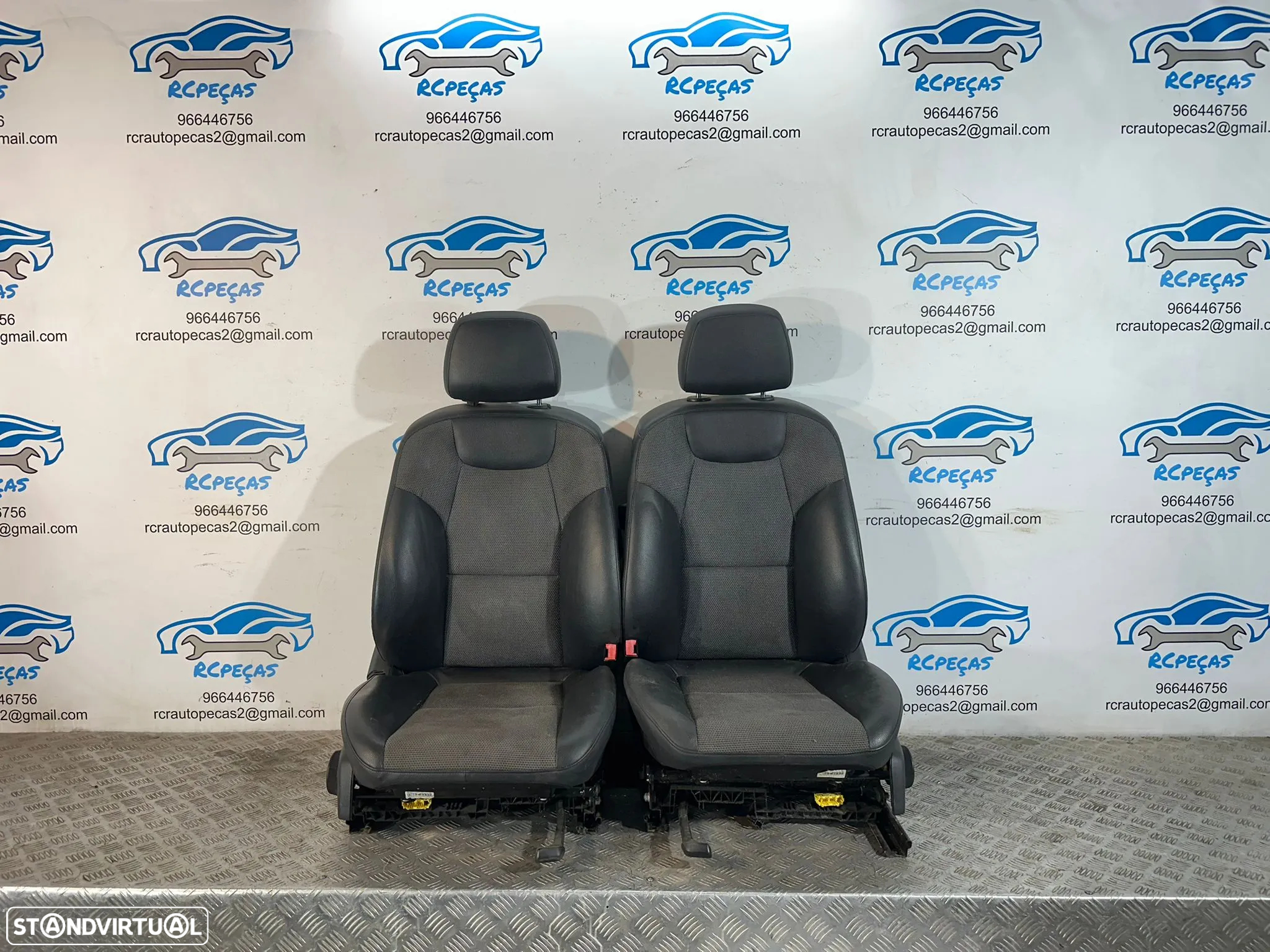 .Conjunto Bancos Pele Tecido Elétricos Frente Frontais Tras Traseiros Originais AMG Sport Mercedes-Benz Classe C W204 S204 Station Carrinha 2007 - 2014 - 8