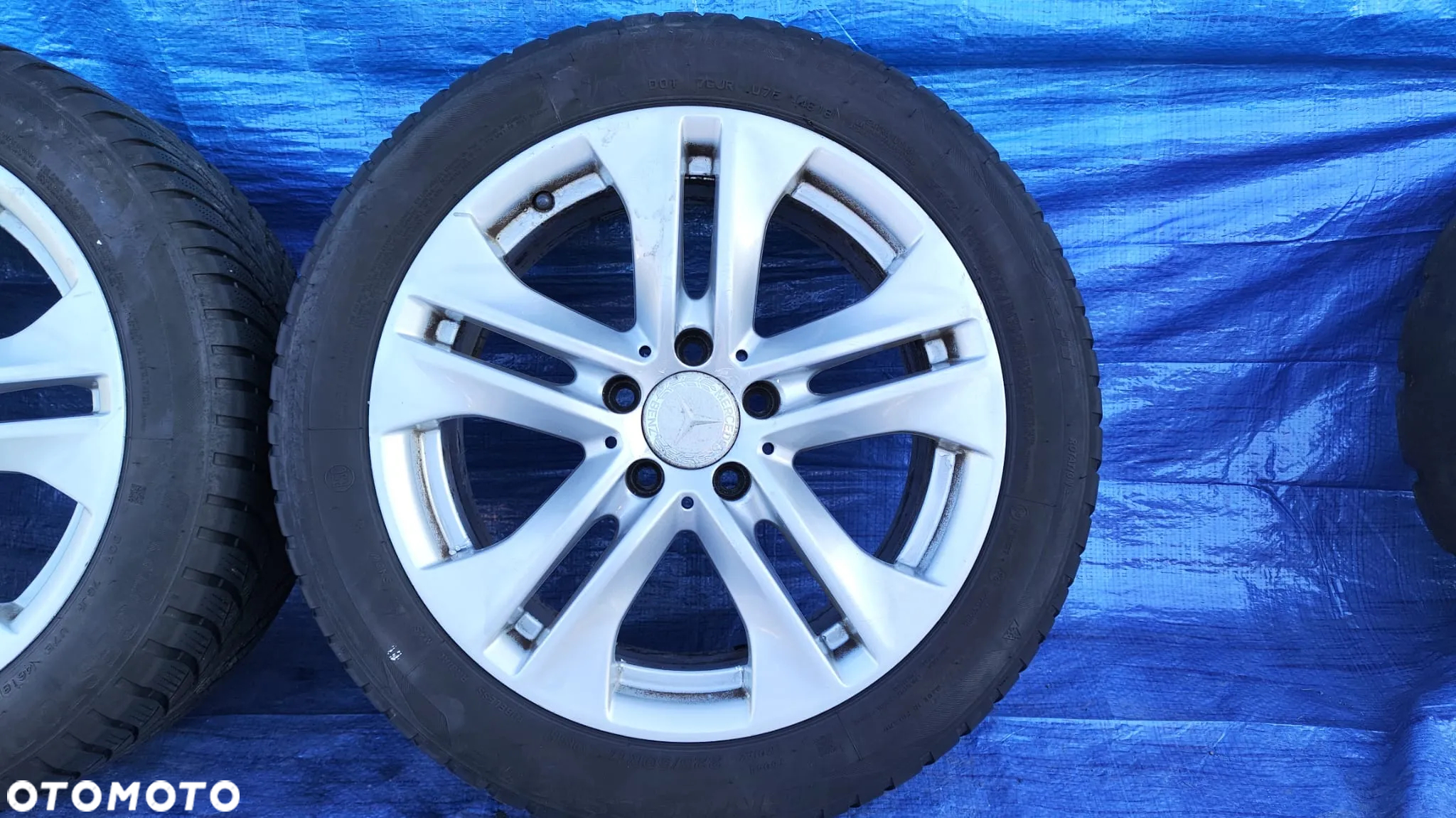 KOŁA FELGI ALUMINIOWE ALUFELGI 8Jx17 ET48 A2124010902 OPONY ZIMOWE BRIDGESTONE BLIZZAK LM001 225/50R17 225 50 17 MERCEDES W212 W207 - 11