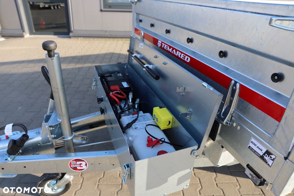 TEMARED TIPPER 3015/2 C S 2,7T 303x153x40cm, DMC 2700kg, Koła 195R13C, Pompa elektryczna i ręczna , - 4