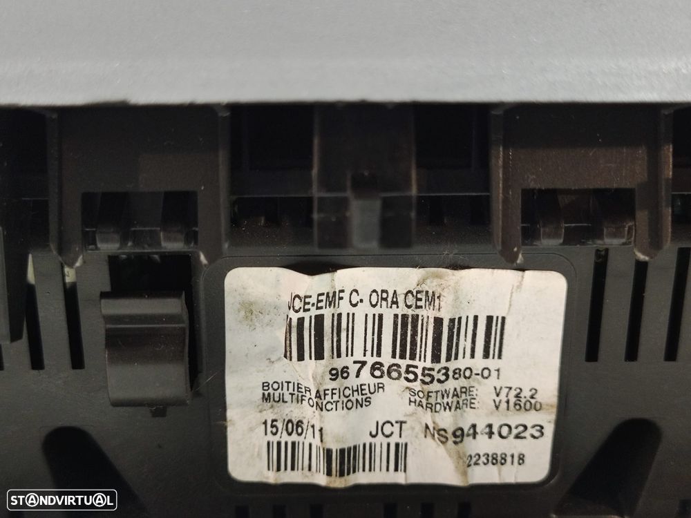 Display Ecrã Comando Multifunções Original Peugeot - 8