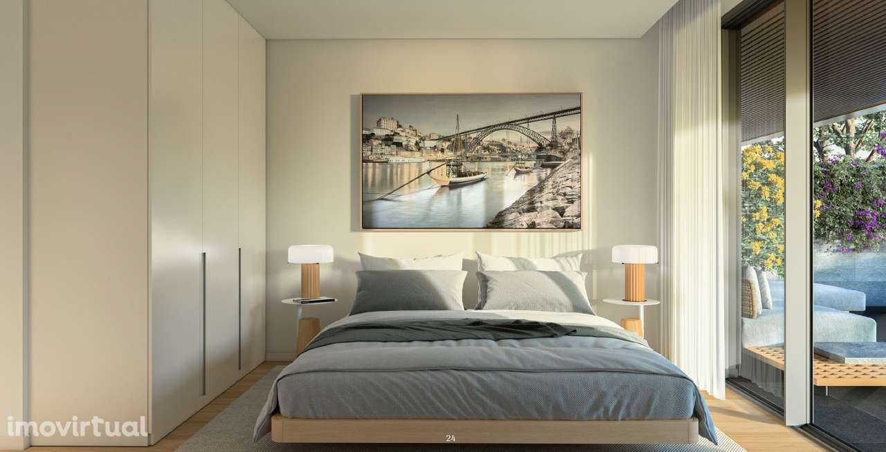 T1  c/ vista p rio e varanda - Grande imagem: 2/16