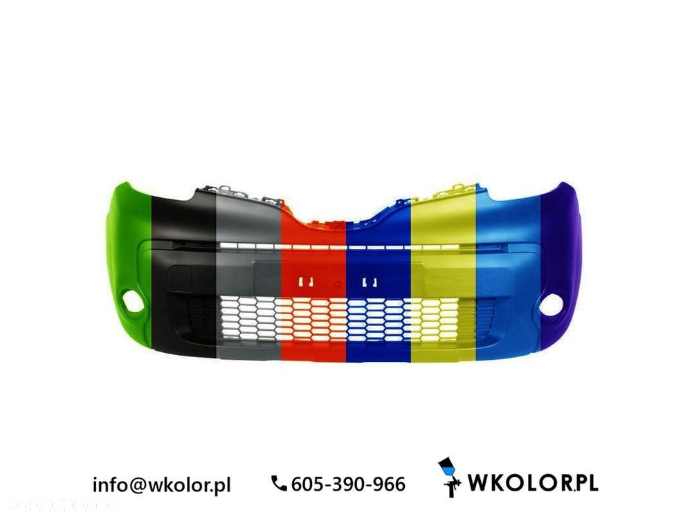 NOWY ZDERZAK RENAULT KANGOO 2009-2012 LAKIEROWANY W KOLOR - 1