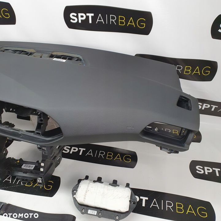 PEUGEOT 308 T9 DESKA ROZDZIELCZA KONSOLA KOKPIT PULPIT PODUSZKI AIRBAG AIR BAG PASY KIT SET - 4