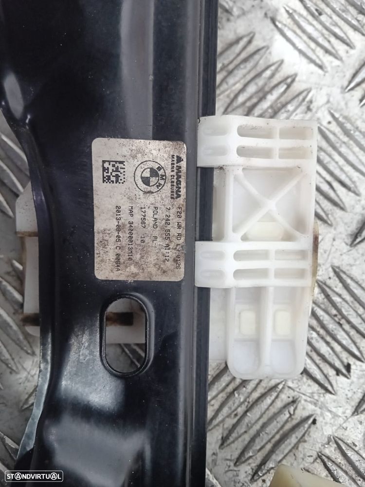 Motor e Elevador de Vidro Porta Trás Esquerdo BMW Série 1 F20 7242555 Original - 3