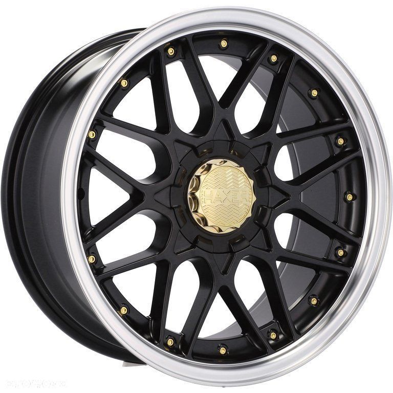 4x Felgi 18 HAXER m.in. do BMW Seria 5 E39 E60 E61 6 E63 E64 7 E32 E38 E65 Czarne - HX025 - 3