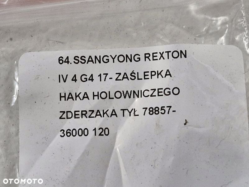 SSANGYONG REXTON IV 4 G4 17- ZAŚLEPKA HAKA HOLOWNICZEGO ZDERZAKA TYŁ - 6
