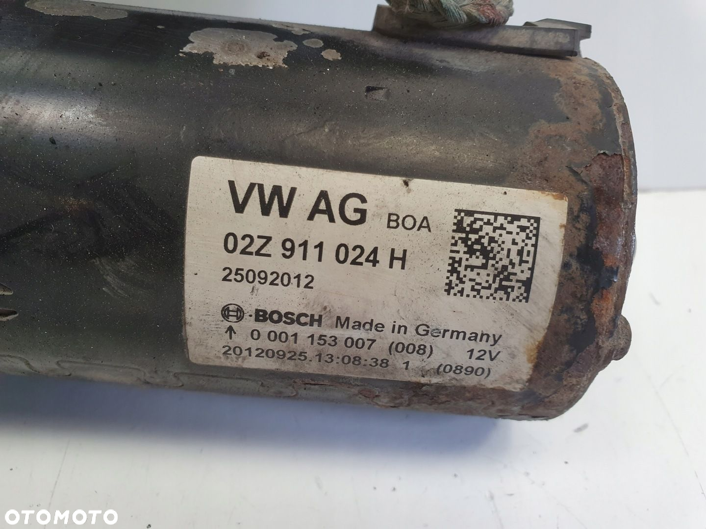 VW Golf VI 1.6 TDI ROZRUSZNIK bosch 02Z911024H - 2