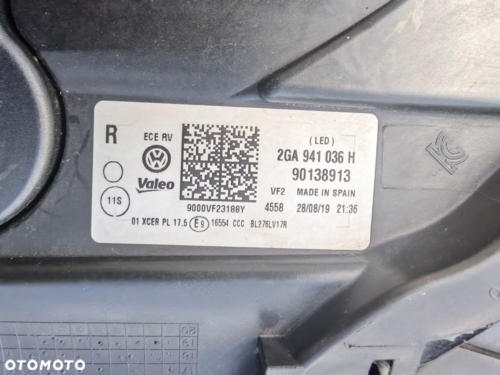 Lampa reflektor Volkswagen T-ROK   przód prawy  2GA941036H - 3