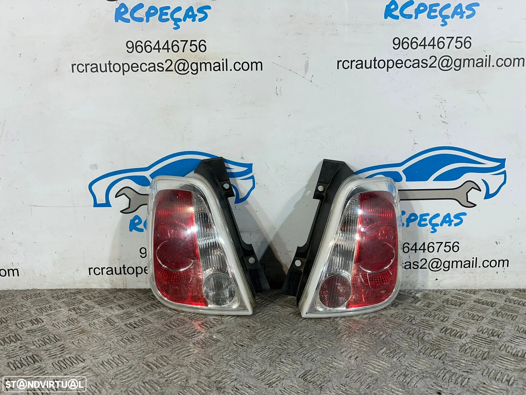 .Farolins Tras Traseiros Esquerdo Direto Originais Fiat 500 312 2007 - Presente - 1