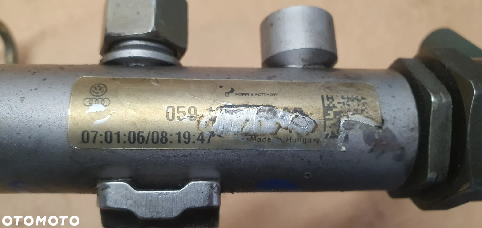 Listwa wtryskowa rurki czujnik VW Touareg 3.0 TDI 057130764C - 7