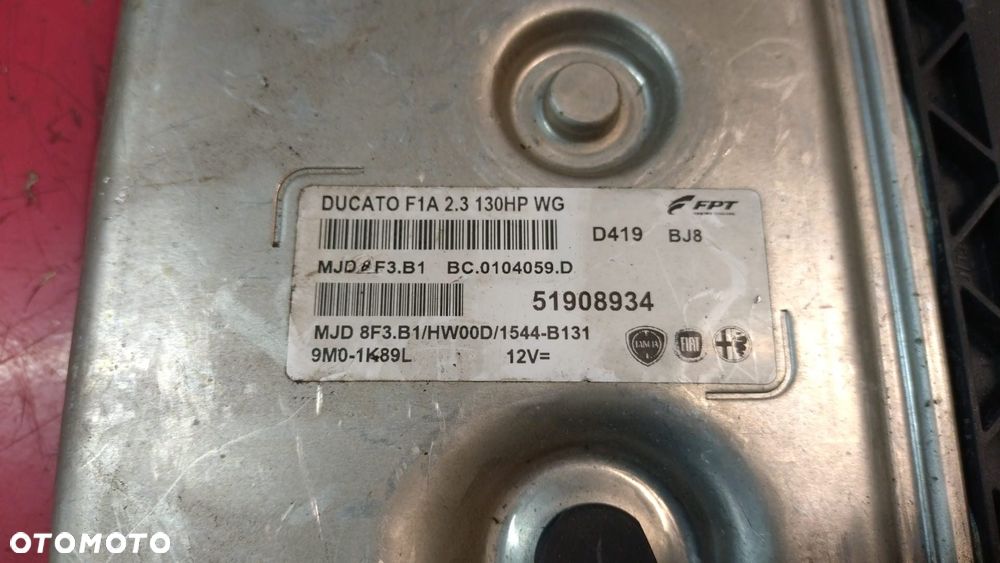 KOMPUTER STEROWNIK SILNIKA FIAT DUCATO 11- 51908934 NO 126/133 - 2