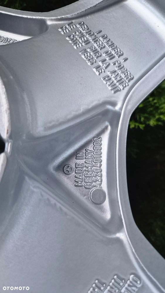 MERCEDES 18 AMG MONOBLOCK CNC MONOBLOK W215 W220 W140 W124 R129 9.5J 8.5J  5X112 FELGI KOŁA ALUMINIOWE - 11
