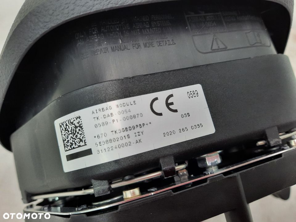 SKODA PODUSZKA BEZPIECZENSTWA PODUSZKA KIEROWNICY  5E3880201S - 5