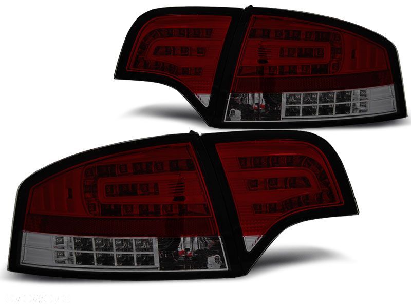 Lampy Diodowe Audi A4 B7 04-08 Sedan Red Smoke Led - 1