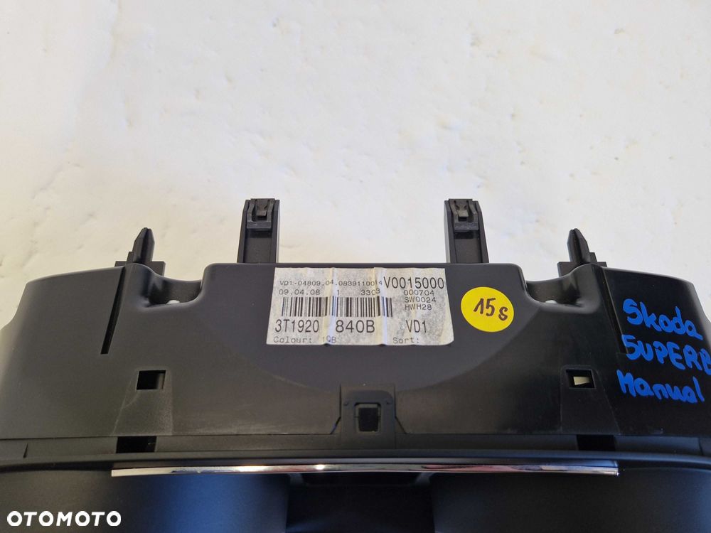 Licznik Zegary Skoda SUPERB II 1.8 TSI Manual Europa - 7